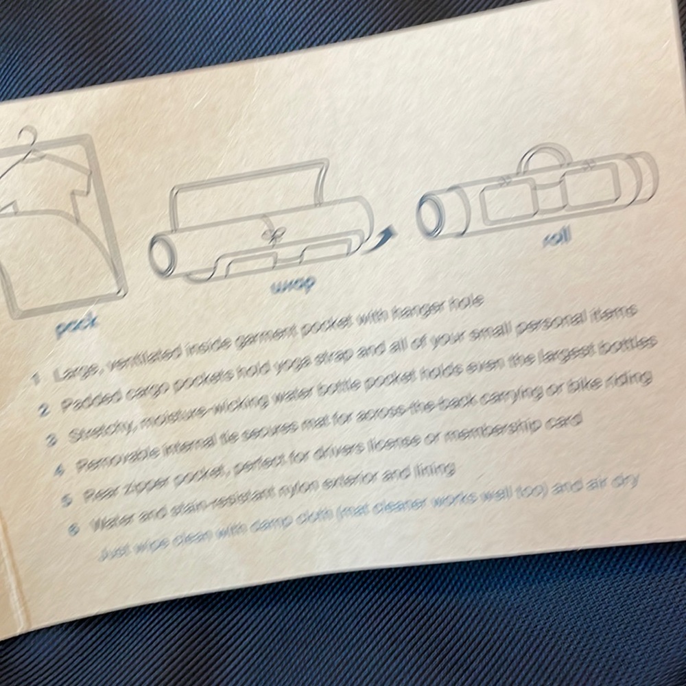 New! NWT! Yoga Multi-Use Garment Yoga Mat Bag - Picture 5 of 13